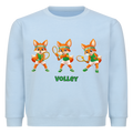 Yuki Volley auf Kinder-Sweatshirt, Farbe babyblau