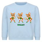 Yuki Volley auf Kinder-Sweatshirt, Farbe babyblau