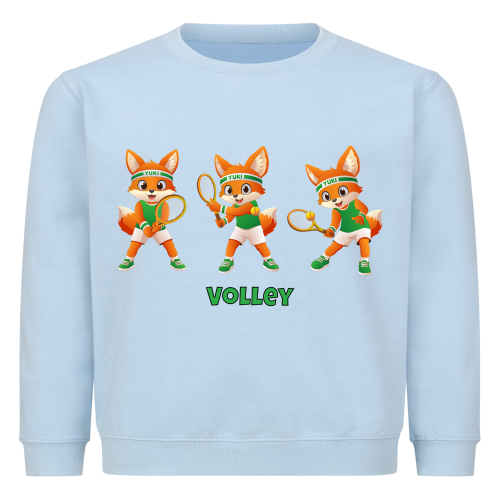 Yuki Volley auf Kinder-Sweatshirt, Farbe babyblau