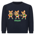 Yuki Volley auf Kinder-Sweatshirt, Farbe marineblau
