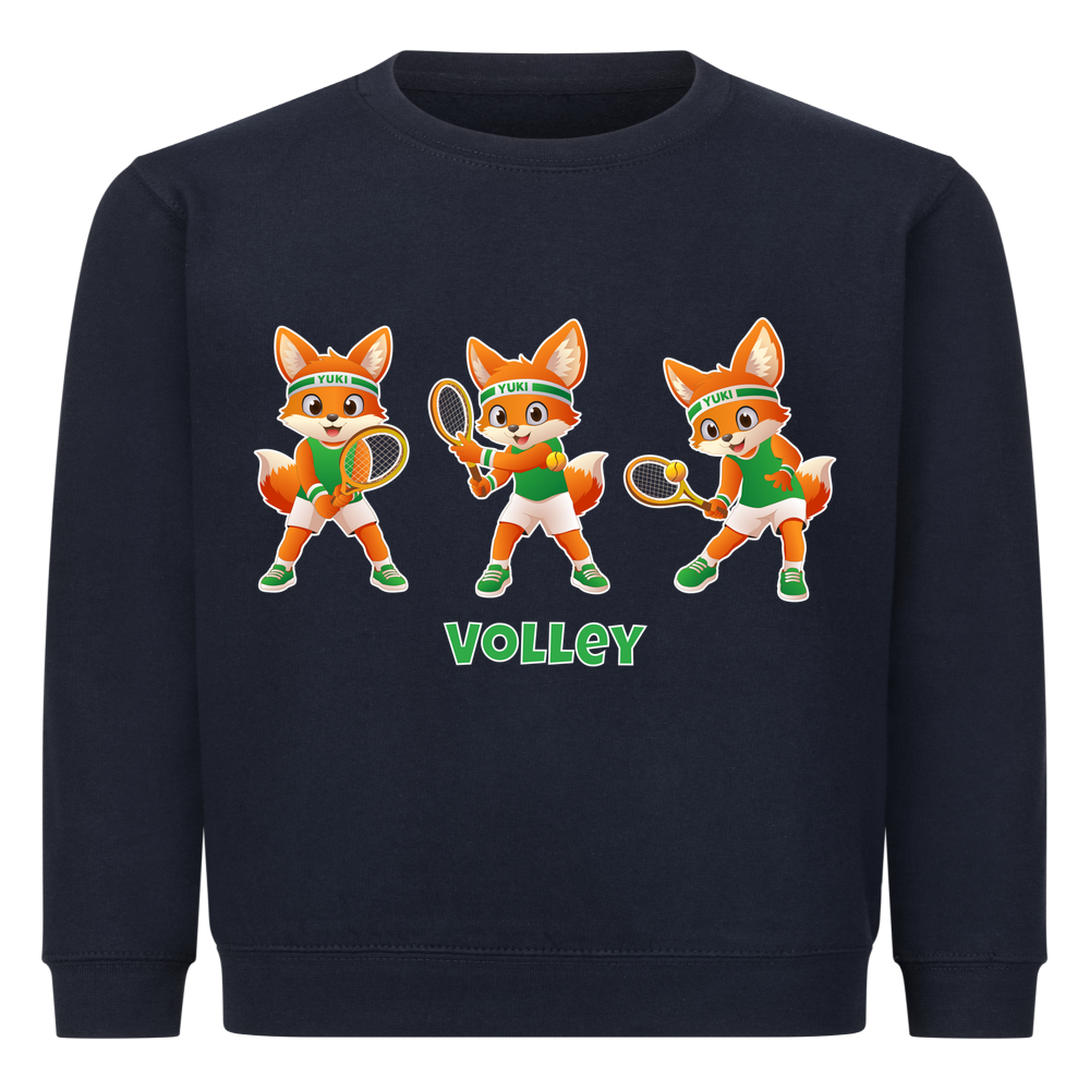 Yuki Volley auf Kinder-Sweatshirt, Farbe marineblau
