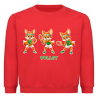 Yuki Volley auf Kinder-Sweatshirt, Farbe rot