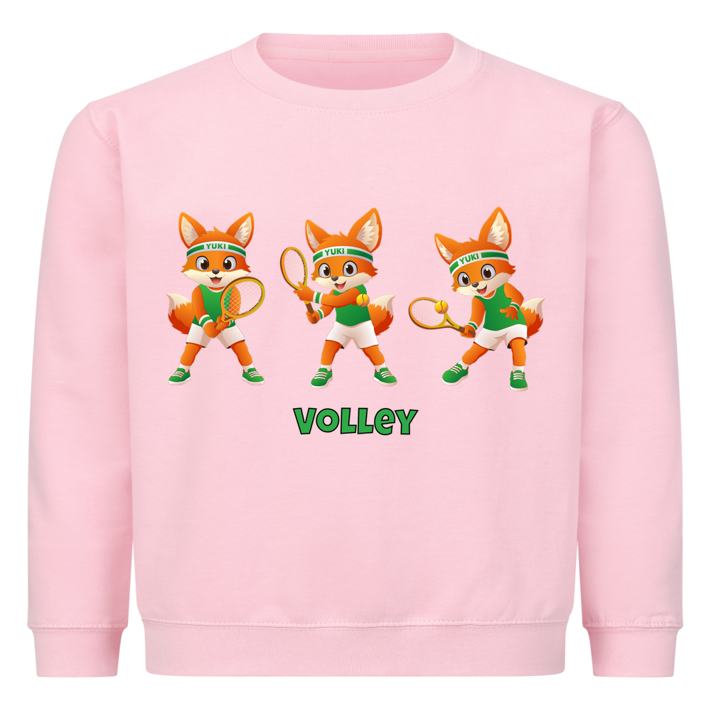 Yuki Volley auf Kinder-Sweatshirt, Farbe rosa