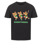 Yuki Schmetterball auf Kinder-Shirt, Farbe schwarz