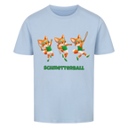 Yuki Schmetterball auf Kinder-Shirt, Farbe himmelblau