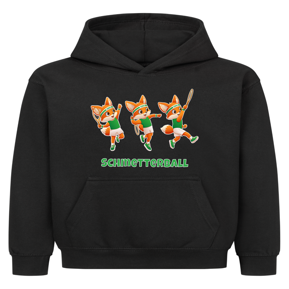 Yuki Schmetterball auf Kinder-Hoodie, Farbe schwarz