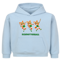 Yuki Schmetterball auf Kinder-Hoodie, Farbe babyblau