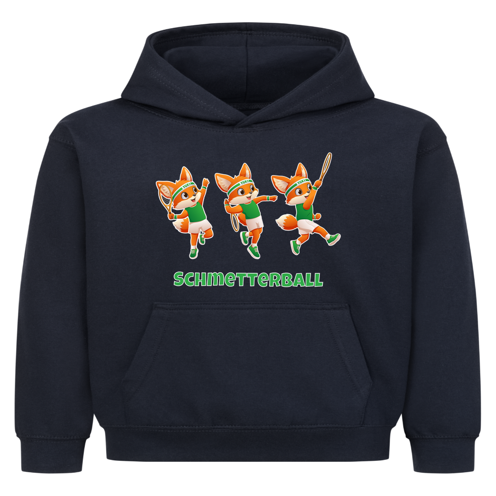 Yuki Schmetterball auf Kinder-Hoodie, Farbe marineblau