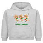 Yuki Schmetterball auf Kinder-Hoodie, Farbe grau meliert