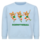 Yuki Schmetterball auf Kinder-Sweatshirt, Farbe babyblau