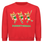 Yuki Schmetterball auf Kinder-Sweatshirt, Farbe rot