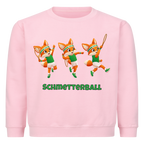 Yuki Schmetterball auf Kinder-Sweatshirt, Farbe rosa