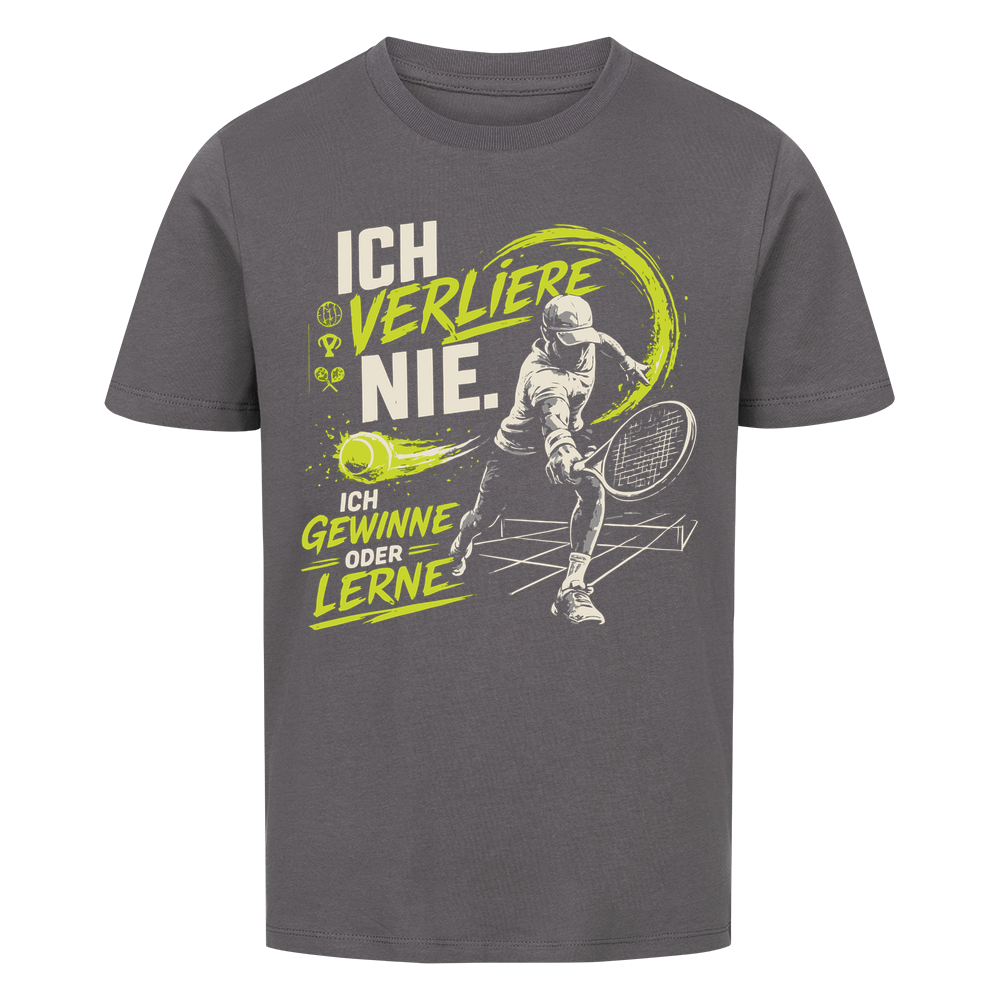 Ich verliere nie Spieler auf Kinder-Shirt, Farbe anthrazit