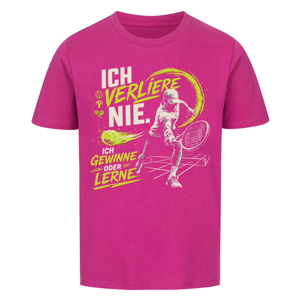 Ich verliere nie Spieler auf Kinder-Shirt, Farbe lila