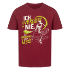 Ich verliere nie Spieler auf Kinder-Shirt, Farbe weinrot