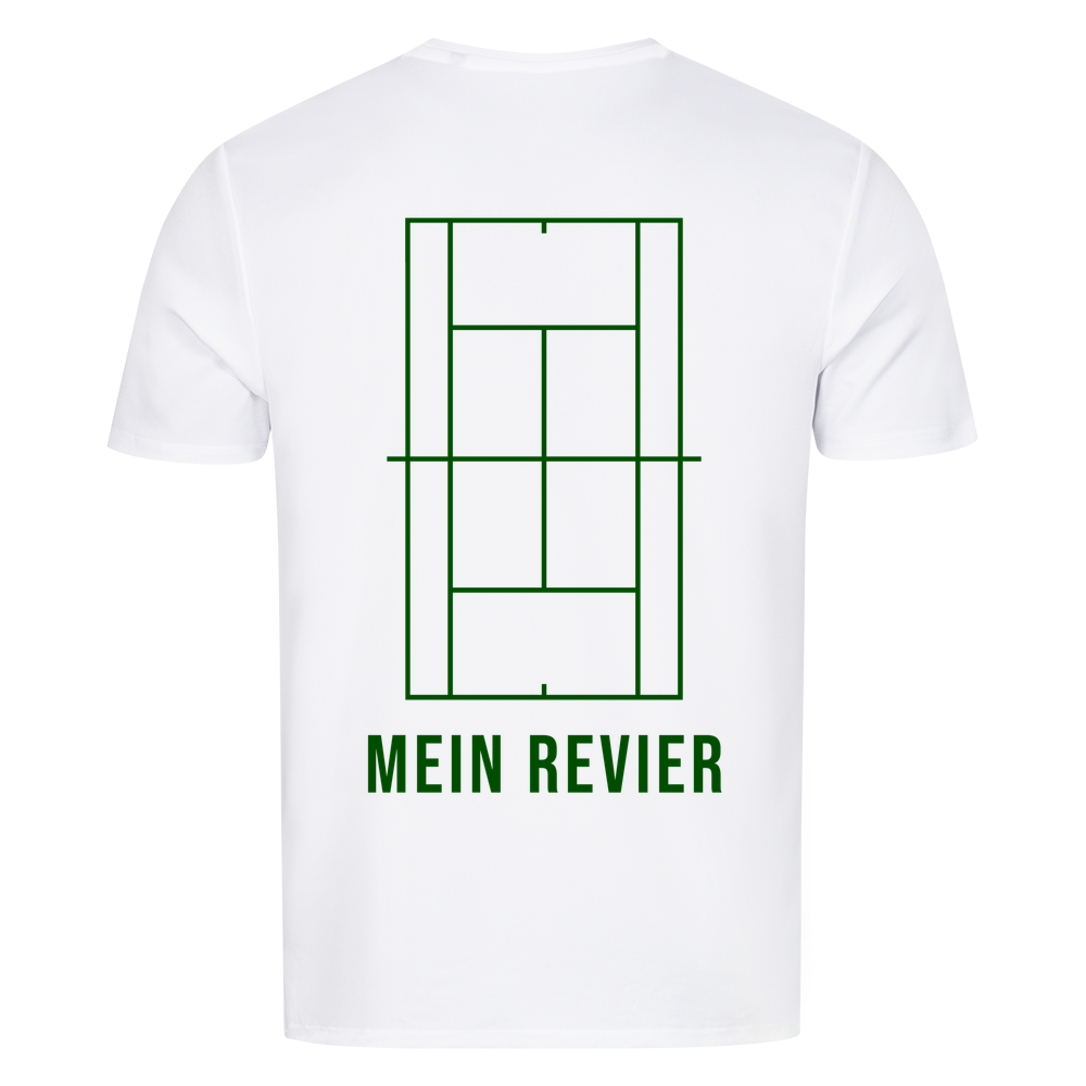 Mein Revier auf Sport-Shirt, Farbe weiß