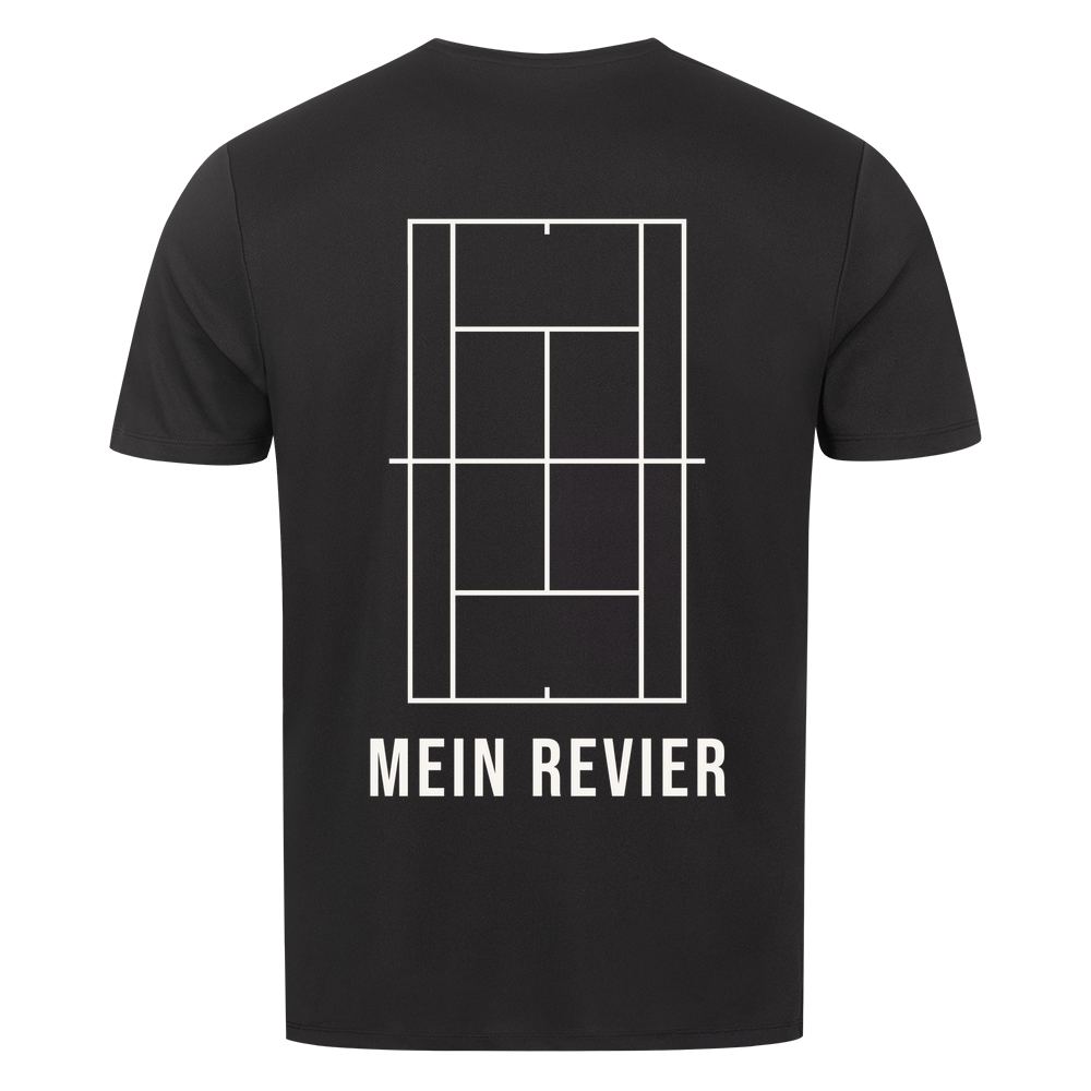 Mein Revier auf Sport-Shirt, Farbe schwarz