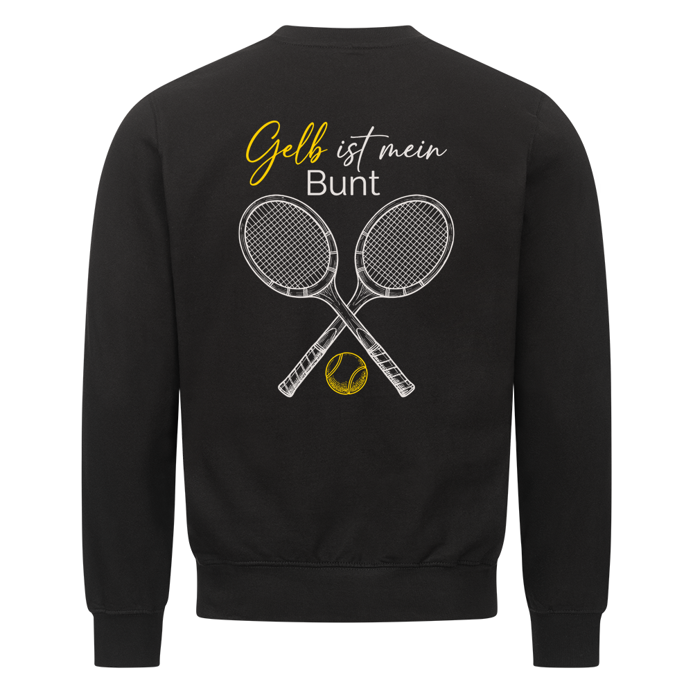 Gelb ist mein Bunt auf Sweatshirt, Farbe schwarz