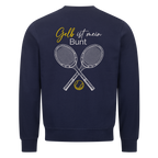 Gelb ist mein Bunt auf Sweatshirt, Farbe marineblau