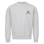 Gelb ist mein Bunt auf Sweatshirt, Farbe grau meliert