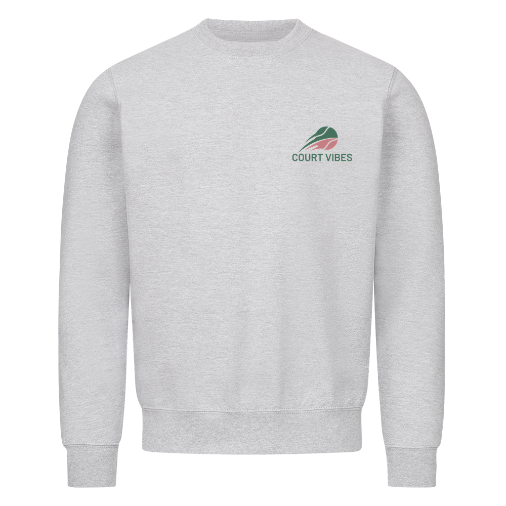 Gelb ist mein Bunt auf Sweatshirt, Farbe grau meliert