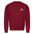 Gelb ist mein Bunt auf Sweatshirt, Farbe weinrot
