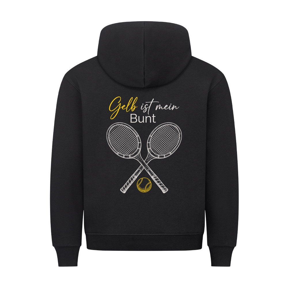 Gelb ist mein Bunt auf Hoodie, Farbe schwarz
