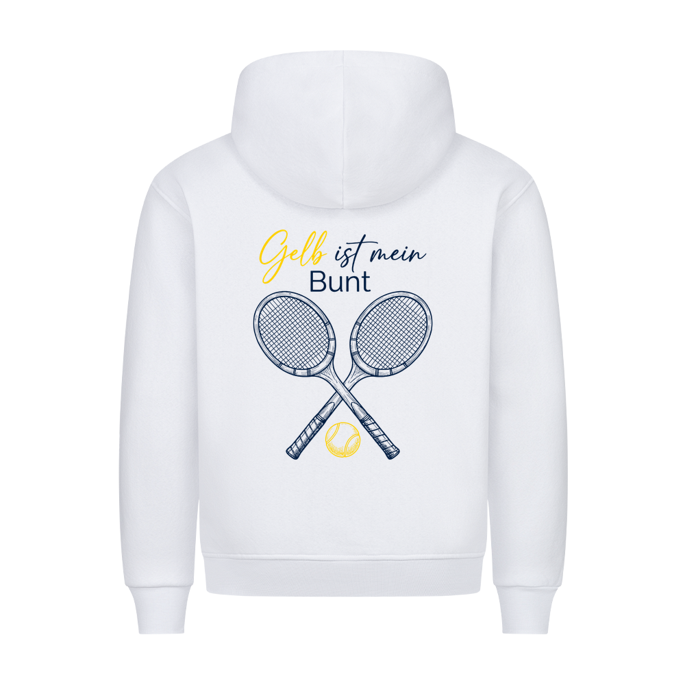 Gelb ist mein Bunt auf Hoodie, Farbe weiß