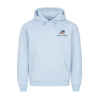 Gelb ist mein Bunt auf Hoodie, Farbe babyblau