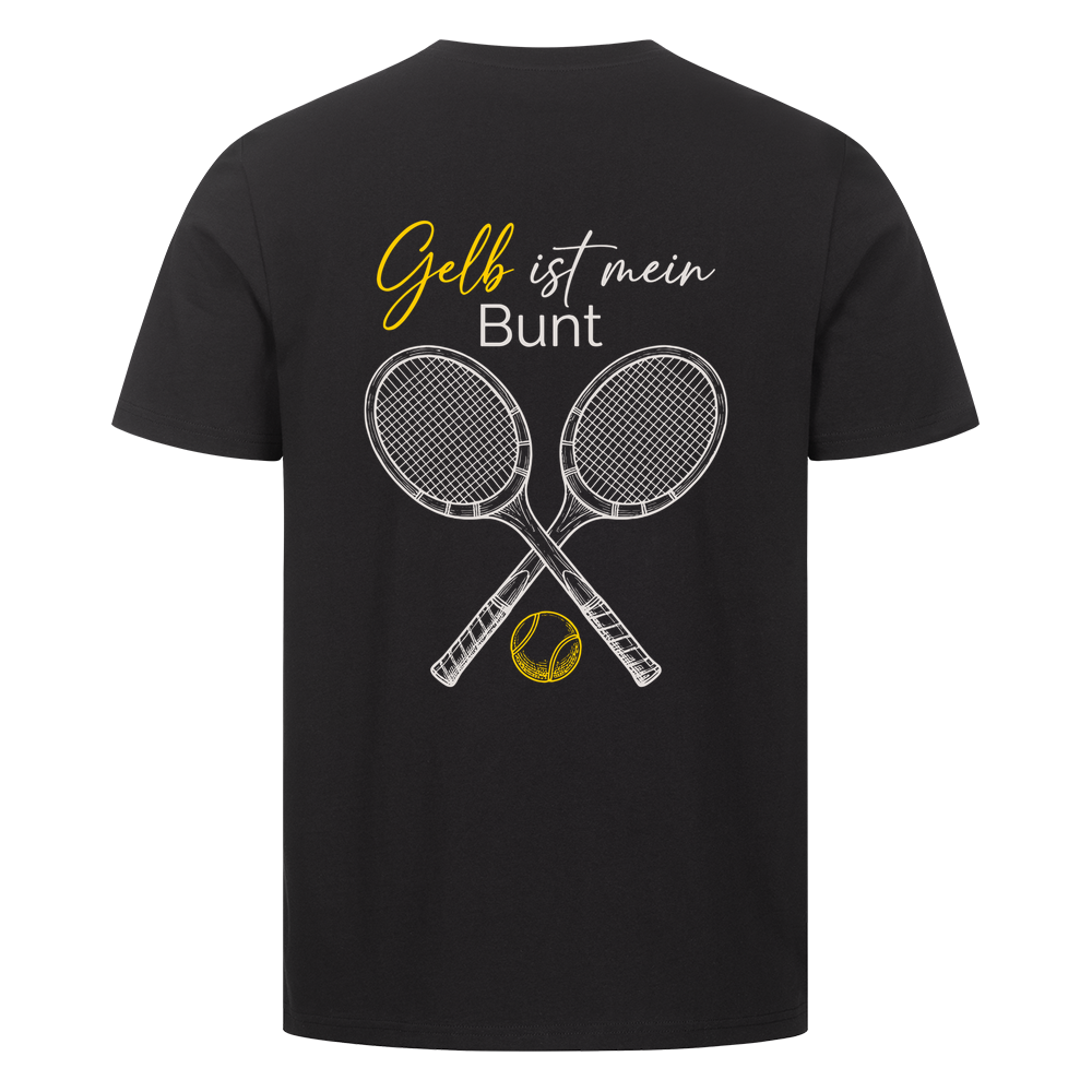 Gelb ist mein Bunt auf T-Shirt, Farbe schwarz