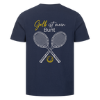 Gelb ist mein Bunt auf T-Shirt, Farbe marineblau