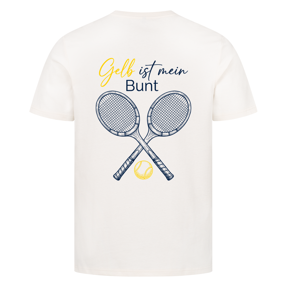 Gelb ist mein Bunt auf T-Shirt, Farbe naturweiß