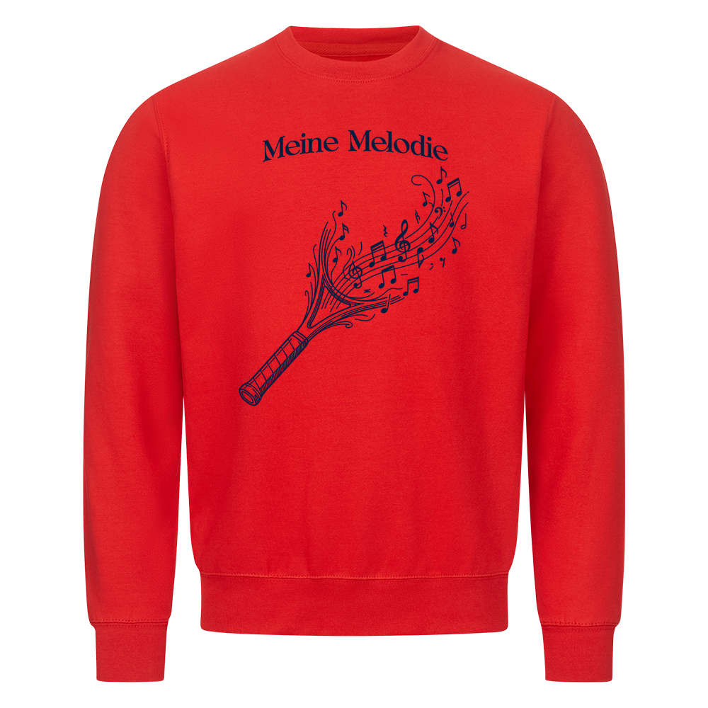 Meine Melodie auf Sweatshirt, Farbe rot