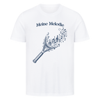 Meine Melodie auf T-Shirt, Farbe weiß