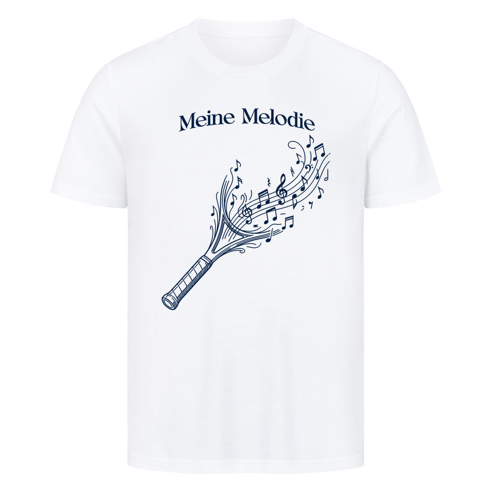 Meine Melodie auf T-Shirt, Farbe weiß