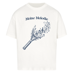 Meine Melodie auf Oversized Shirt, Farbe weiß