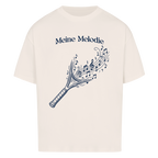 Meine Melodie auf Oversized Shirt, Farbe naturweiß