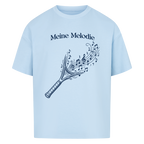 Meine Melodie auf Oversized Shirt, Farbe babyblau