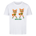 Yuki Split Step auf Kinder-Shirt, Farbe weiß