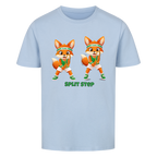 Yuki Split Step auf Kinder-Shirt, Farbe himmelblau