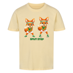 Yuki Split Step auf Kinder-Shirt, Farbe buttergelb
