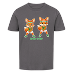 Yuki Split Step auf Kinder-Shirt, Farbe anthrazit