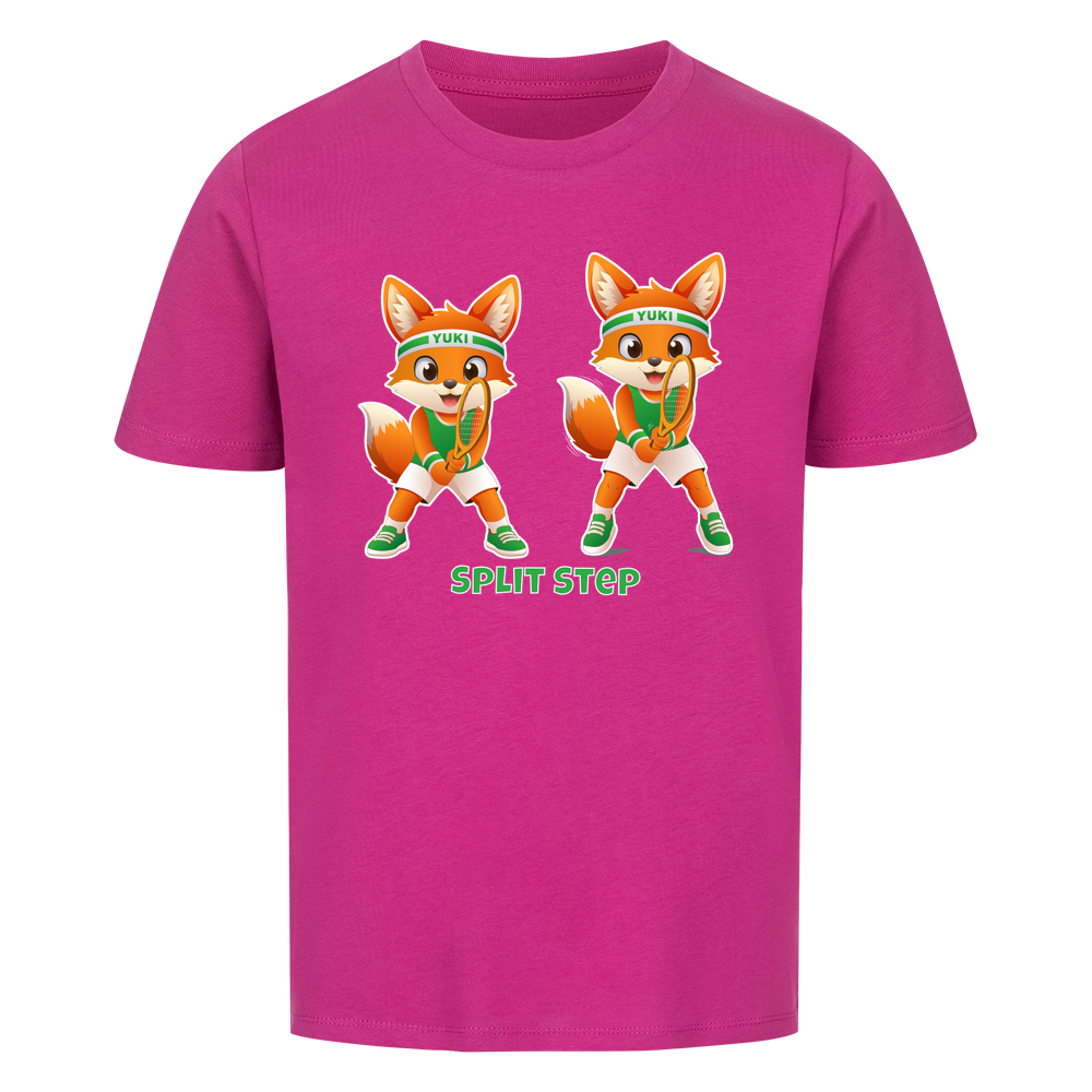 Yuki Split Step auf Kinder-Shirt, Farbe lila