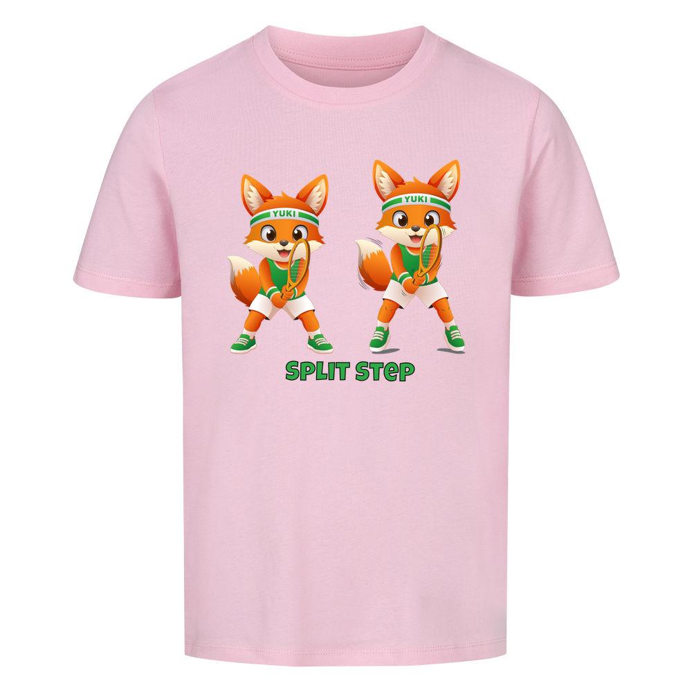 Yuki Split Step auf Kinder-Shirt, Farbe rosa