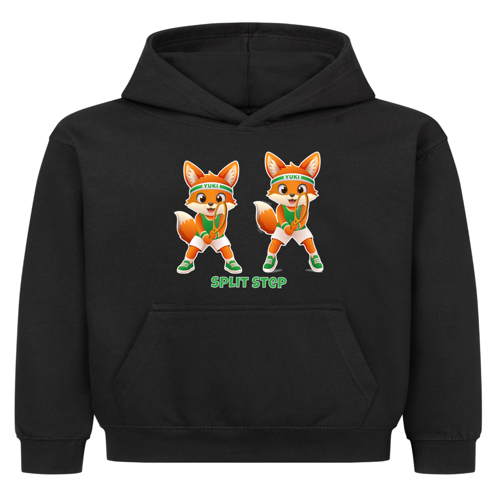 Yuki Split Step auf Kinder-Hoodie, Farbe schwarz