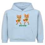 Yuki Split Step auf Kinder-Hoodie, Farbe babyblau