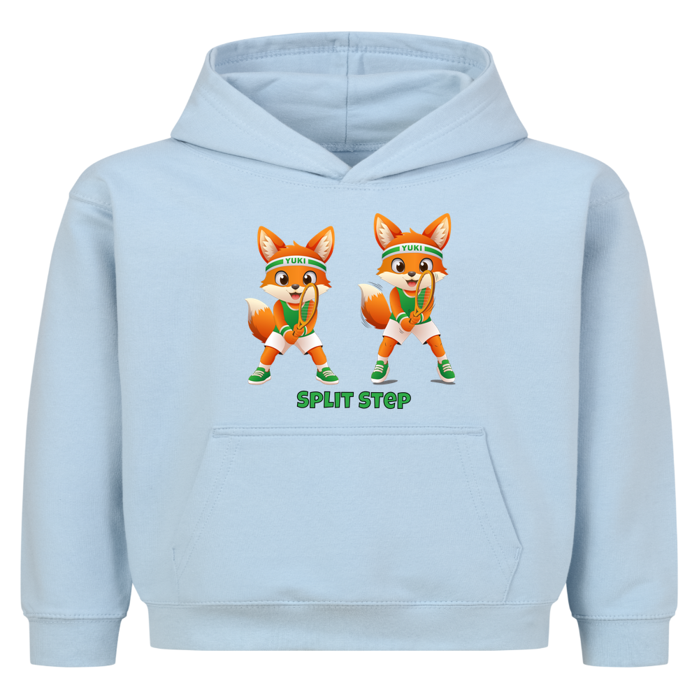 Yuki Split Step auf Kinder-Hoodie, Farbe babyblau