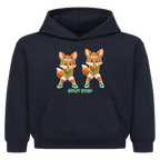 Yuki Split Step auf Kinder-Hoodie, Farbe marineblau