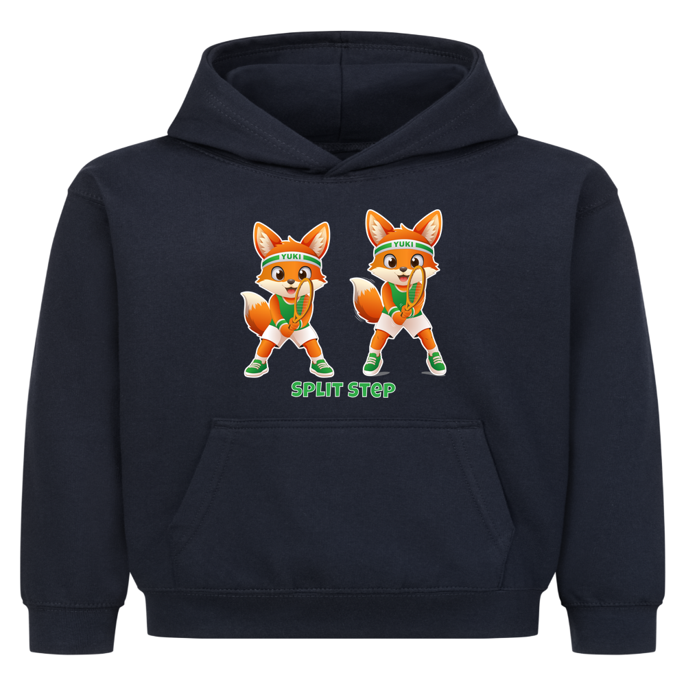 Yuki Split Step auf Kinder-Hoodie, Farbe marineblau