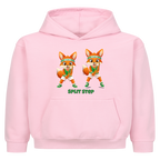Yuki Split Step auf Kinder-Hoodie, Farbe rosa